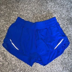 Royal blue lululemon shorts